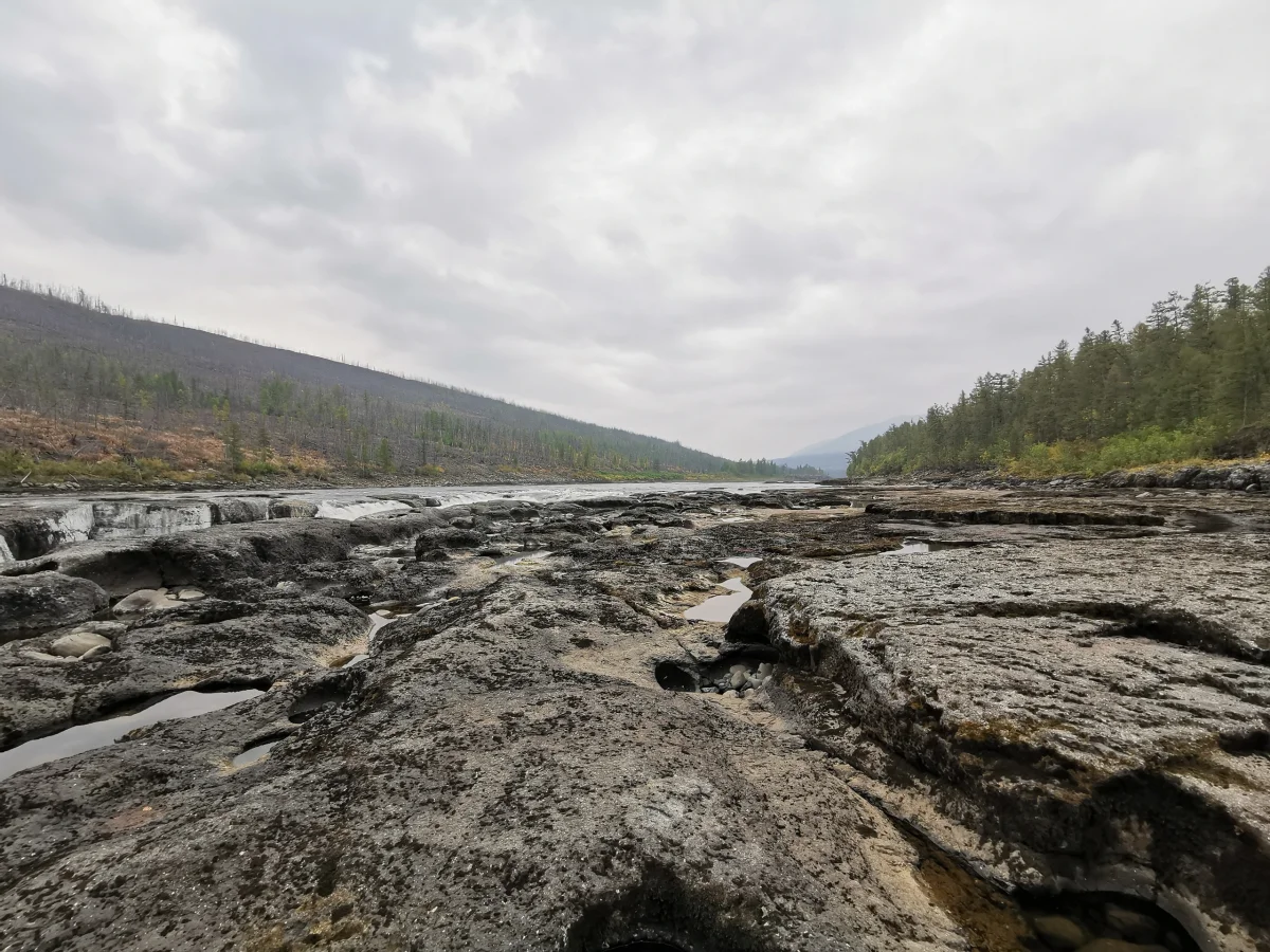 Большой Курейский — самый мощный водопад в России водопад, плато Путорана, Красноярский край, природа, туризм, Норильск