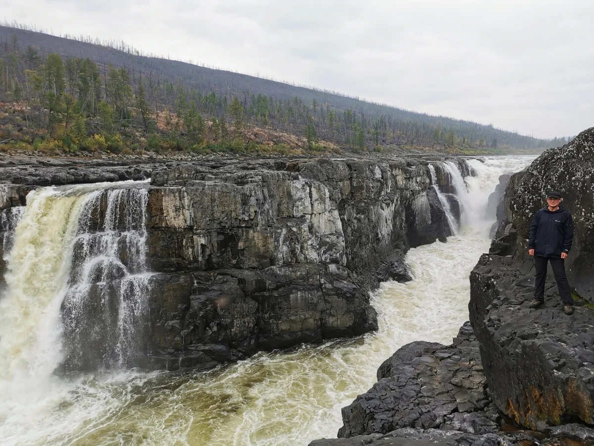 Большой Курейский — самый мощный водопад в России водопад, плато Путорана, Красноярский край, природа, туризм, Норильск