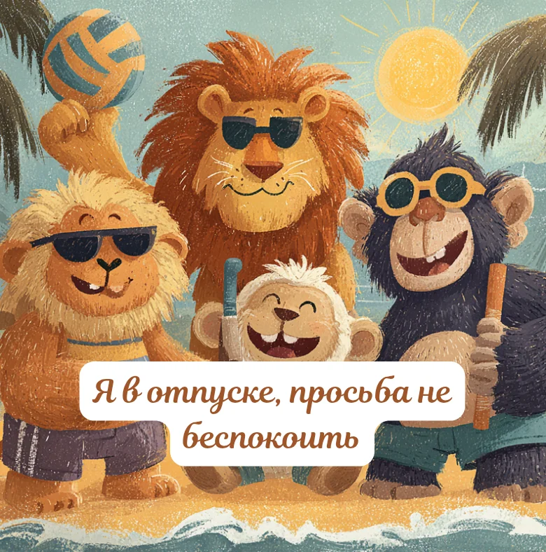 100 открыток «Я в отпуске»: для аватарки и хорошего настроения отпуск, открытки, аватарка, приколы, отдых