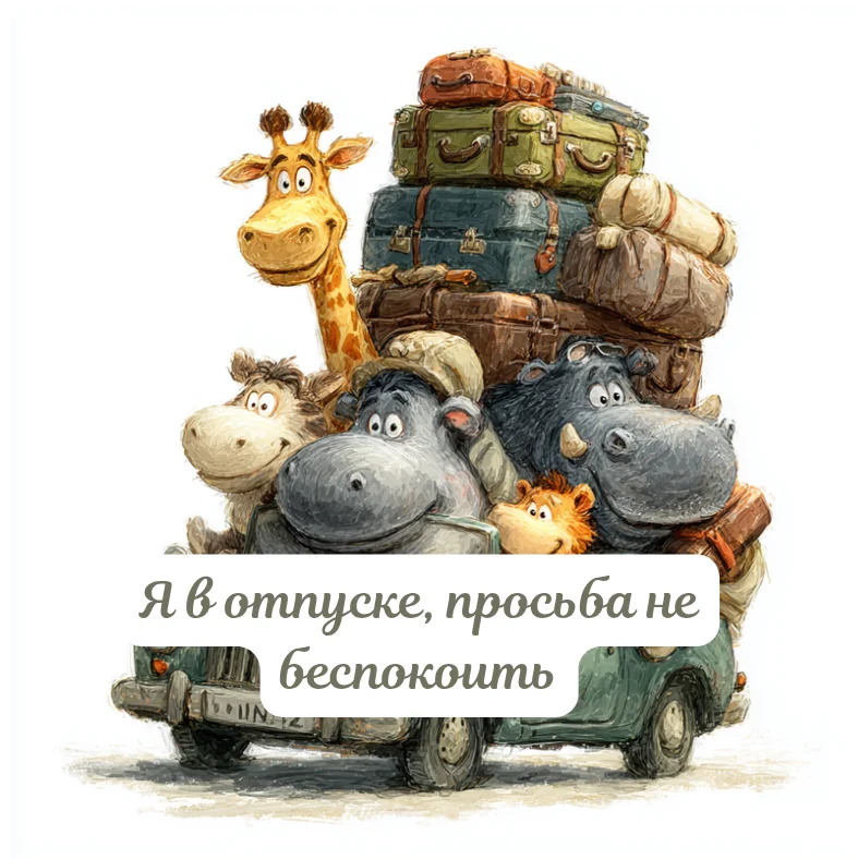 100 открыток «Я в отпуске»: для аватарки и хорошего настроения отпуск, открытки, аватарка, приколы, отдых