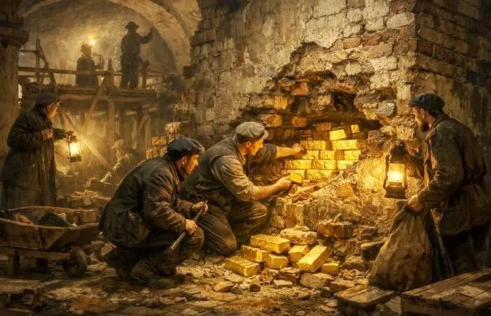 Золотая кладка: сокровище, которое пролежало в стене полвека