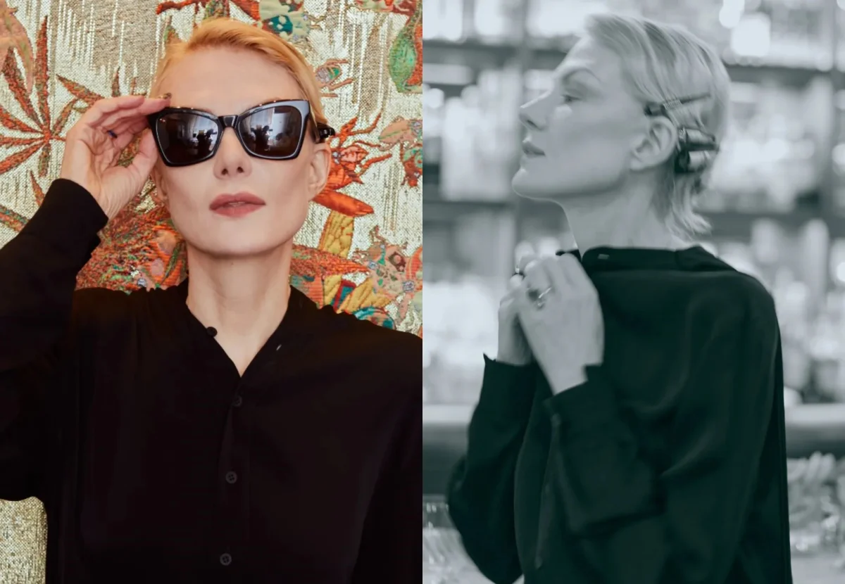 Рената Литвинова в Нью-Йорке: новая фотосессия в total-black