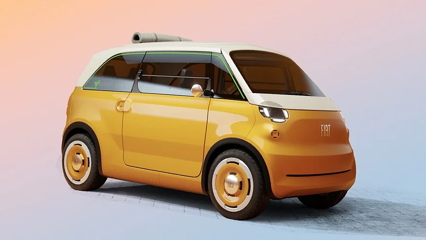 Fiat показал «заряженного мышонка» и наследника культового минивэна Fiat показал «заряженного мышонка» и наследника культового минивэна Fiat, Topolino, Sport, Multiplina, концепт, электроквадрицикл, новинки