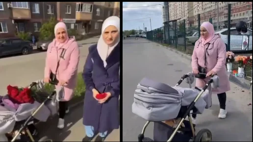 Девушки в хиджабах опустошили мемориал: полиция разводит руками