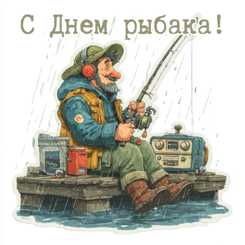 40 открыток на День рыбака: от смешных до душевных день рыбака, открытки, поздравления, рыбалка, праздник, 2026