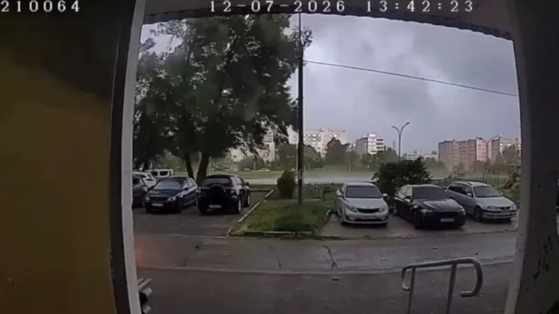 Ураган в Сергиевом Посаде: дерево рухнуло прямо во дворе