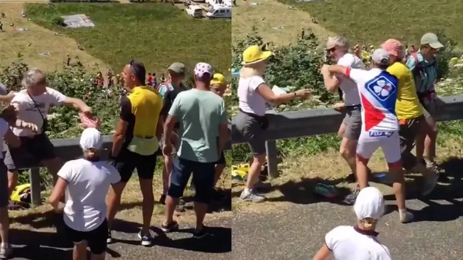 Драка дедов на «Тур де Франс»: видео Драка дедов на «Тур де Франс»: видео Тур де Франс, драка, видео, курьёз