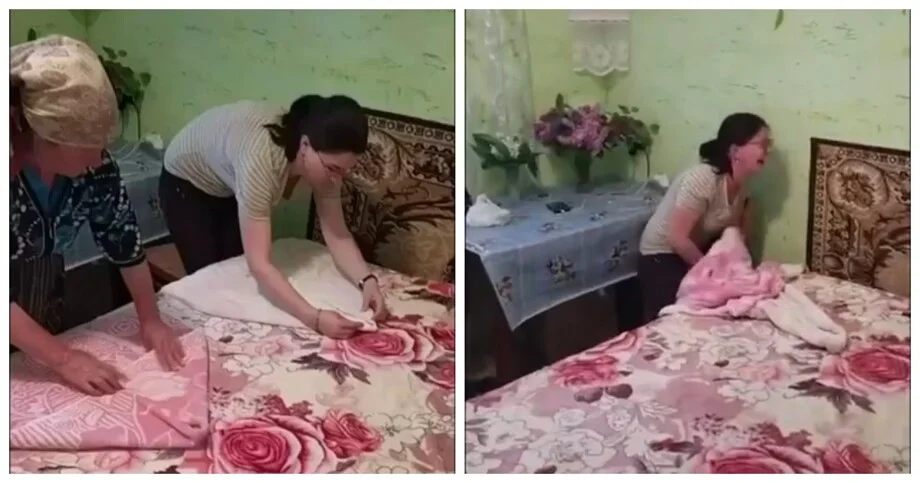 Домашний урок этикета пошёл не по плану: полотенце сложилось в неприличный символ