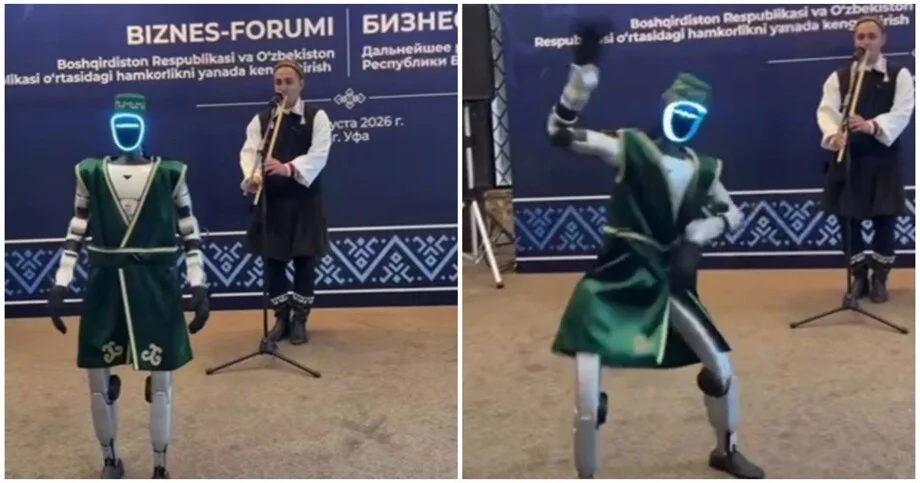 Робот в тюбетейке отжигает под курай