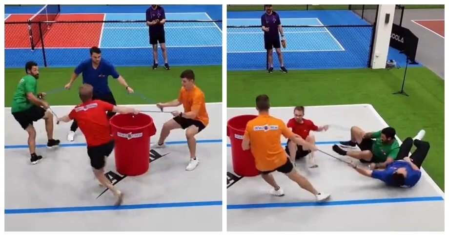 Держись, а то бочка! Смешная игра на равновесие Держись, а то бочка! Смешная игра на равновесие игра, канат, бочка, равновесие, смех, видео, соревнование, забава