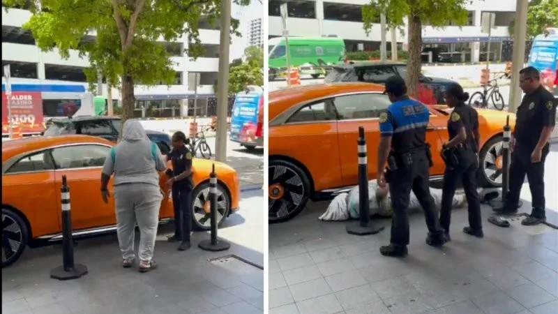 Упрямство до добра не доводит: за попытку открыть чужой Rolls-Royce пришлось отвечать перед законом Упрямство до добра не доводит: за попытку открыть чужой Rolls-Royce пришлось отвечать перед законом Майами, полиция, Rolls-Royce, задержание, электрошокер, видео, курьез