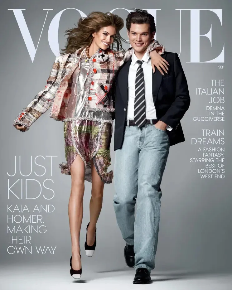 Яблоко от яблони: наследники Кроуфорд и Гира снова на обложке Vogue знаменитости, мода, кино, Vogue, Синди Кроуфорд, Ричард Гир