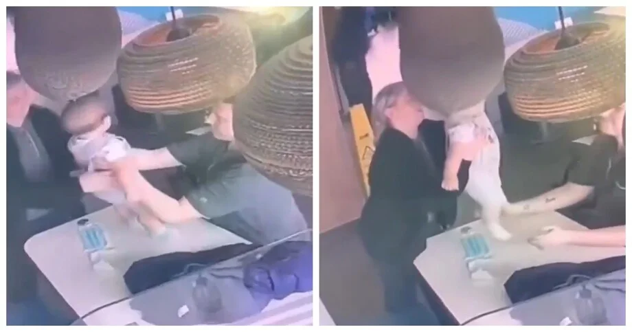 Как ребенка угораздило застрять в абажуре?