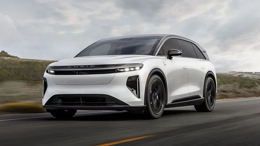 Флагманский Lucid Gravity GT-S: 1085 сил и синий декор Флагманский Lucid Gravity GT-S: 1085 сил и синий декор Lucid, электромобили, кроссоверы, новинки, авто