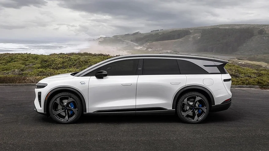 Флагманский Lucid Gravity GT-S: 1085 сил и синий декор Флагманский Lucid Gravity GT-S: 1085 сил и синий декор Lucid, электромобили, кроссоверы, новинки, авто