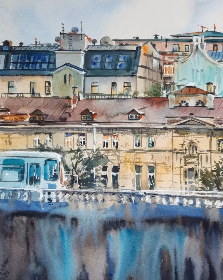 Москва, какой вы её не видели: живописная история столицы Москва, живопись, история, искусство, картины, акварель