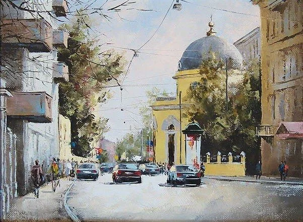 Москва, какой вы её не видели: живописная история столицы Москва, живопись, история, искусство, картины, акварель