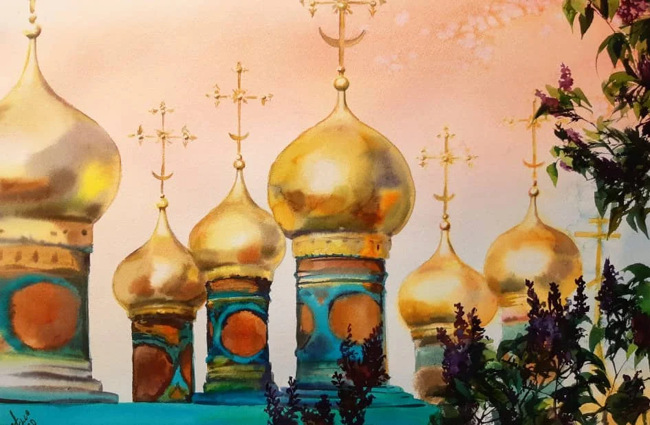 Москва, какой вы её не видели: живописная история столицы Москва, живопись, история, искусство, картины, акварель