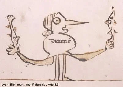 Средневековые мемы: как монахи развлекались на полях книг история, средневековье, мемы, рукописи, юмор