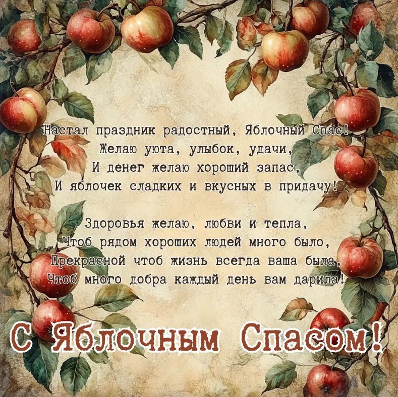 50+ открыток на Яблочный Спас для близких 50+ открыток на Яблочный Спас для близких яблочный спас, открытки, поздравления, праздник, преображение