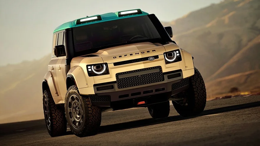 Создан для полетов: представлен самый мощный Defender Land Rover, Defender, Дакар, внедорожник, V8, новинка, авто