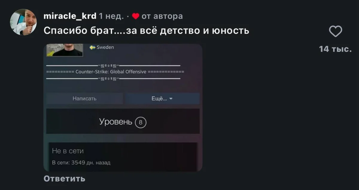 «Прости меня, брат»: геймеры устраивают флешмоб памяти ушедших тиммейтов геймеры, тиммейты, память, флешмоб, ностальгия