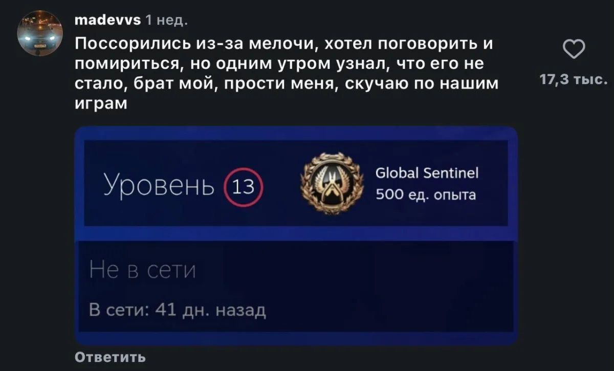 «Прости меня, брат»: геймеры устраивают флешмоб памяти ушедших тиммейтов геймеры, тиммейты, память, флешмоб, ностальгия