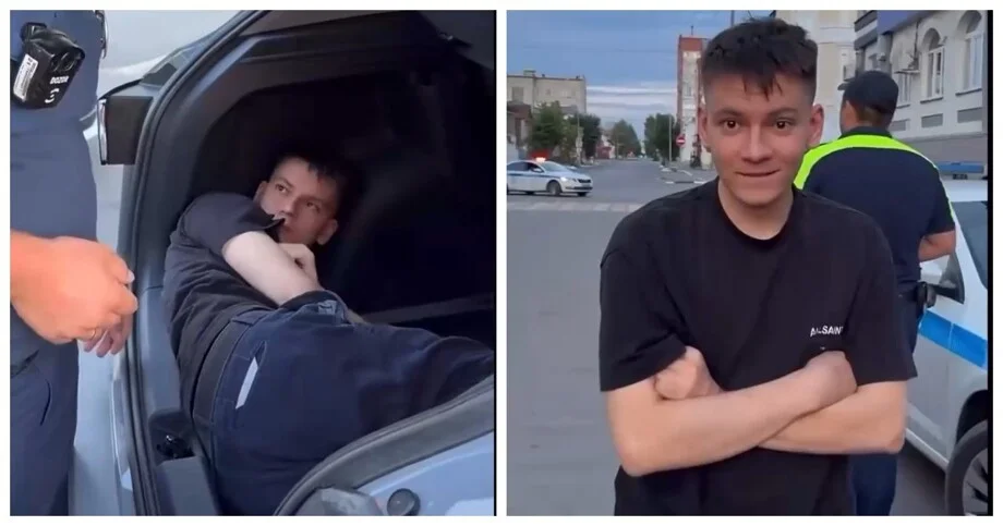 Утро началось не с кофе: в Кургане полицейские разбудили парня, уснувшего в чужом багажнике Курган, полиция, курьез, происшествие, алкоголь, видео, новости