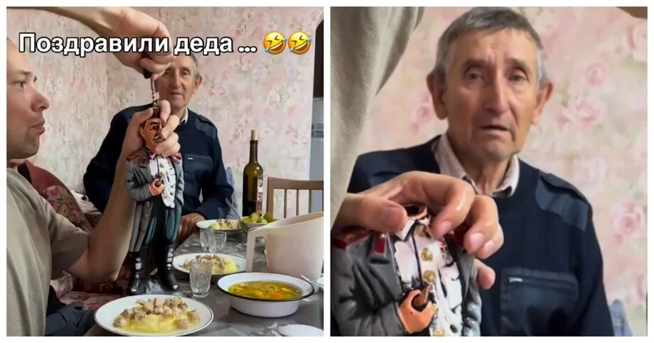 Голова отлетела: неудачный тост с бутылкой-Сталиным