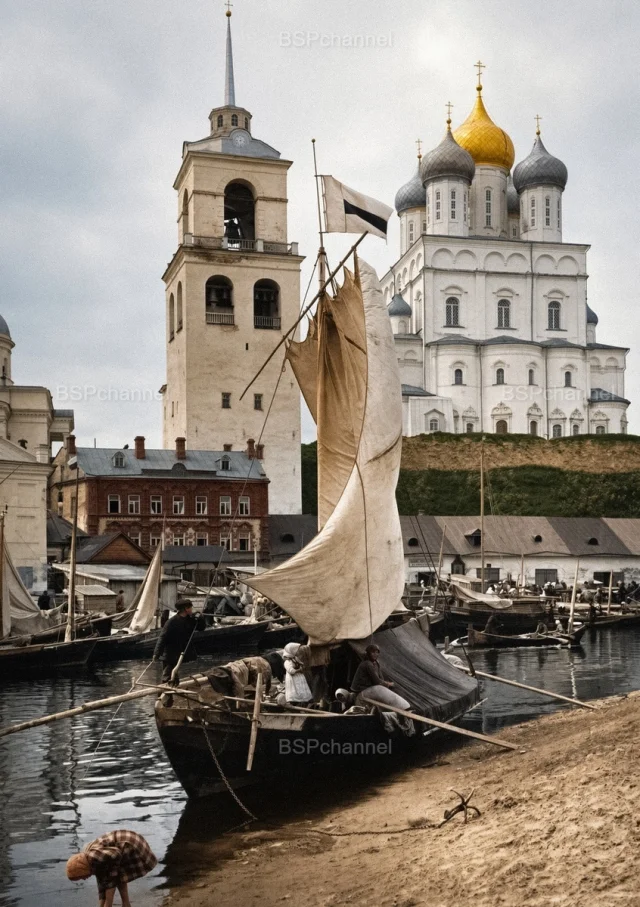 Псков, которого больше нет: 20 цветных фото из прошлого Псков, история, ретро-фото, архитектура, Россия