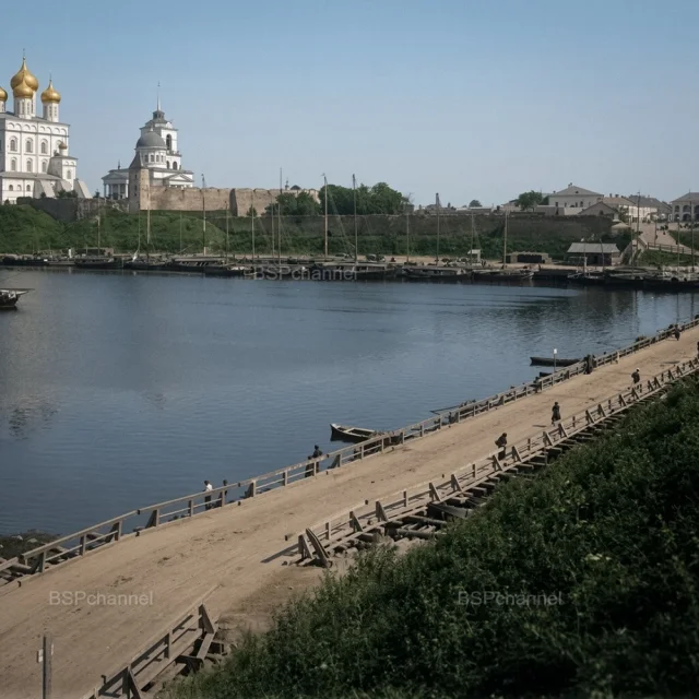 Псков, которого больше нет: 20 цветных фото из прошлого Псков, история, ретро-фото, архитектура, Россия