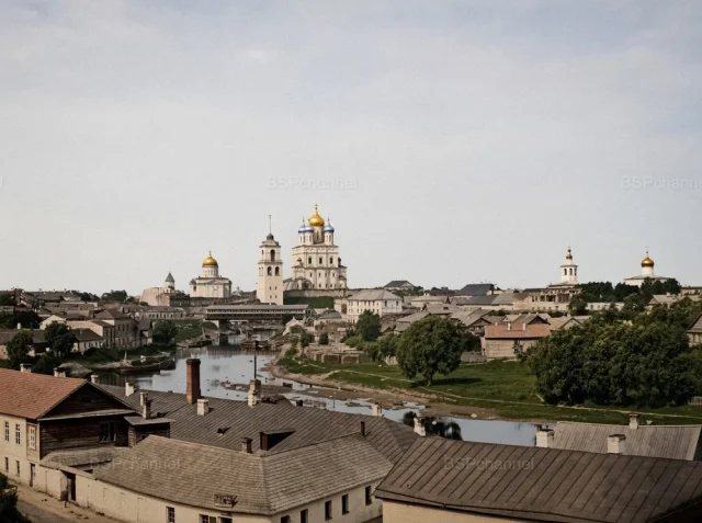 Псков, которого больше нет: 20 цветных фото из прошлого Псков, история, ретро-фото, архитектура, Россия