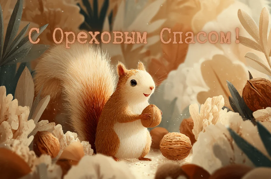 Ореховый Спас-2026: 35 душевных открыток для поздравлений Ореховый спас, Хлебный спас, открытки, поздравления, православие, праздник
