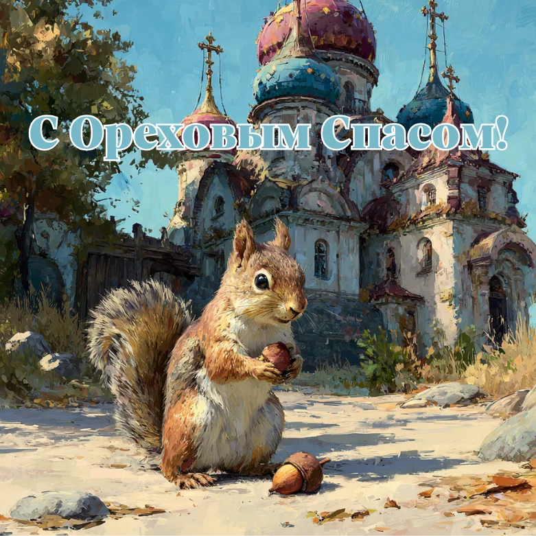 Ореховый Спас-2026: 35 душевных открыток для поздравлений Ореховый спас, Хлебный спас, открытки, поздравления, православие, праздник