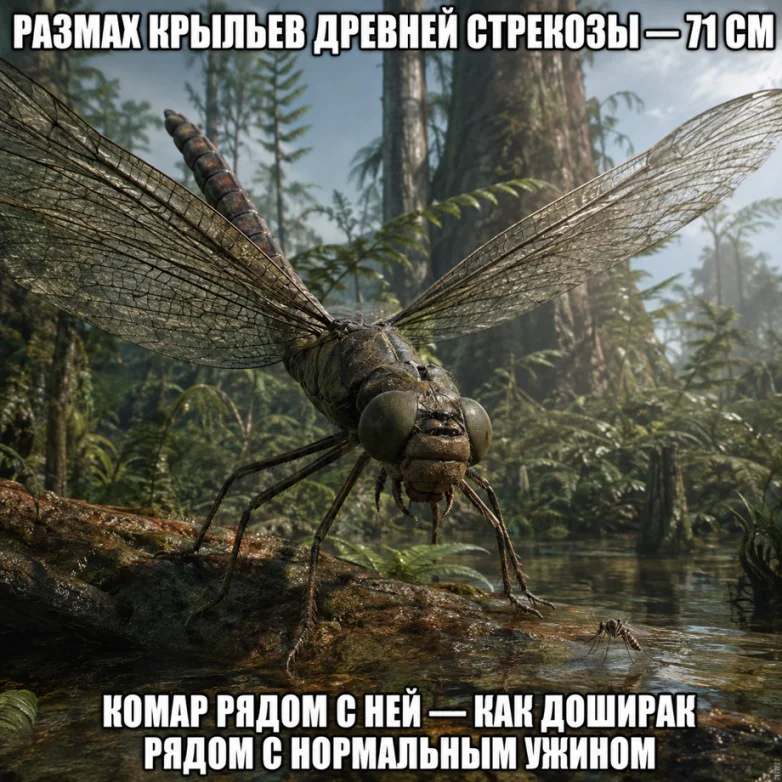 Гиганты каменноугольного периода: почему насекомые больше не вырастают до размеров птиц насекомые, эволюция, палеонтология, древний мир, кислород, стрекозы, гиганты, интересные факты