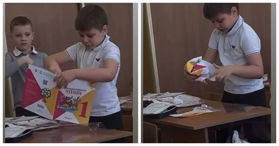 Слёзы, учебник и крестное знамение: что произошло в классе