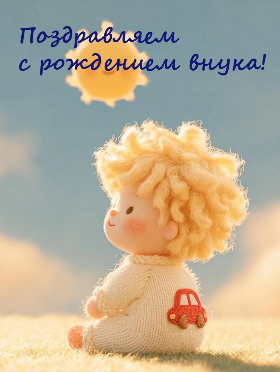 С рождением внука и внучки: 54 душевные открытки открытки, поздравления, внуки, бабушка, дедушка, рождение