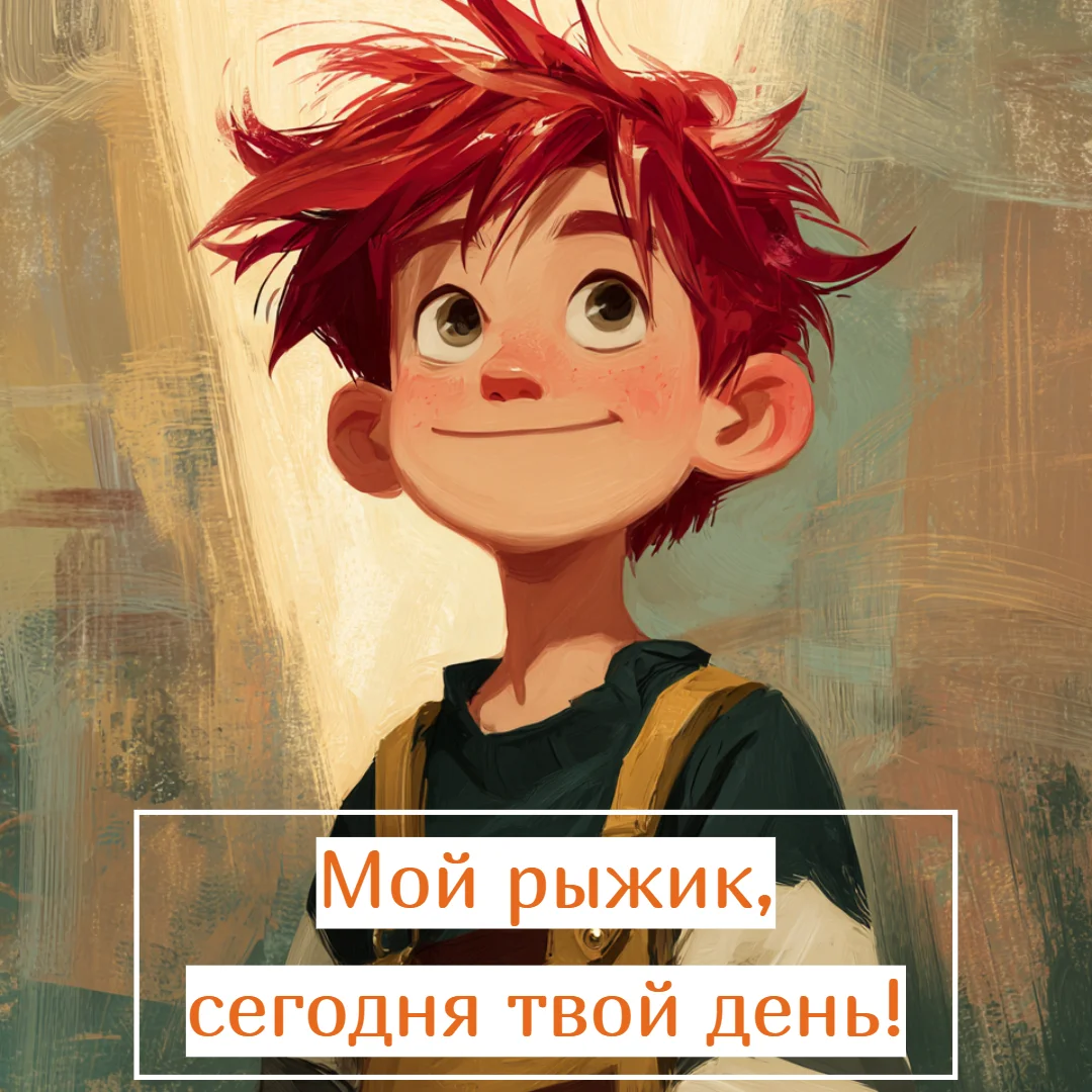 Огненный праздник: 30+ открыток для рыжих и их близких праздники, открытки, рыжие, поздравления, подборка