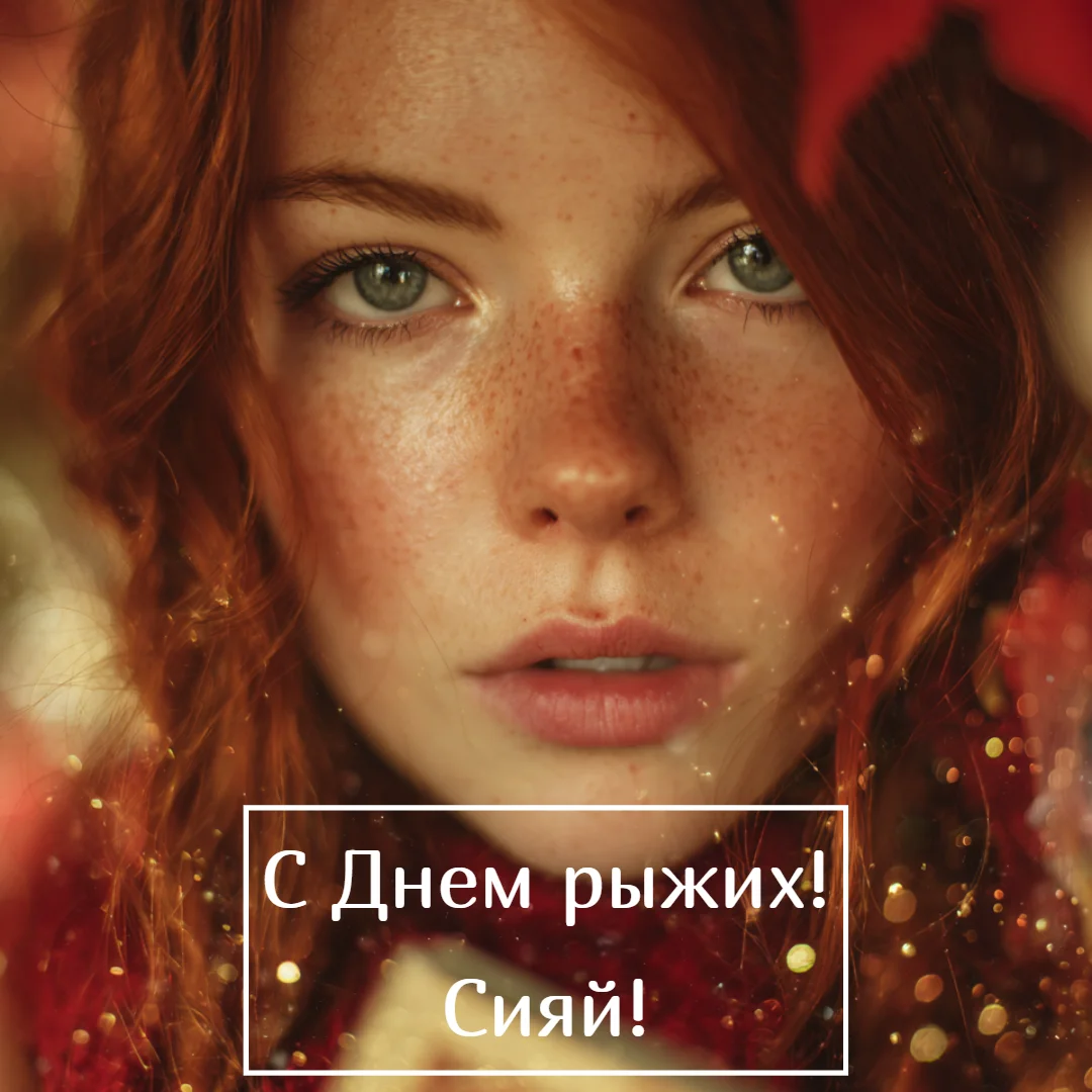 Огненный праздник: 30+ открыток для рыжих и их близких праздники, открытки, рыжие, поздравления, подборка