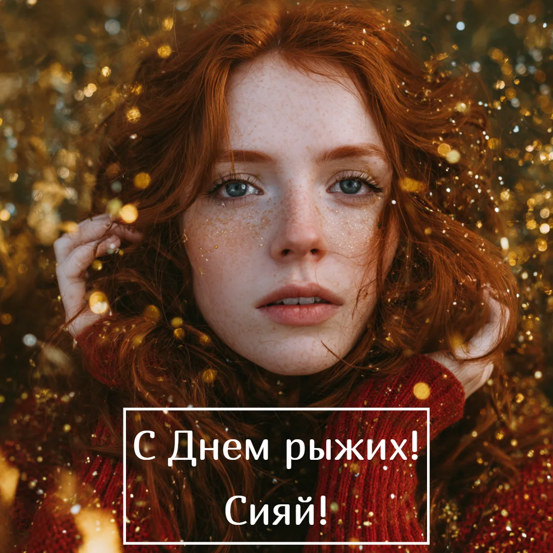 Огненный праздник: 30+ открыток для рыжих и их близких праздники, открытки, рыжие, поздравления, подборка