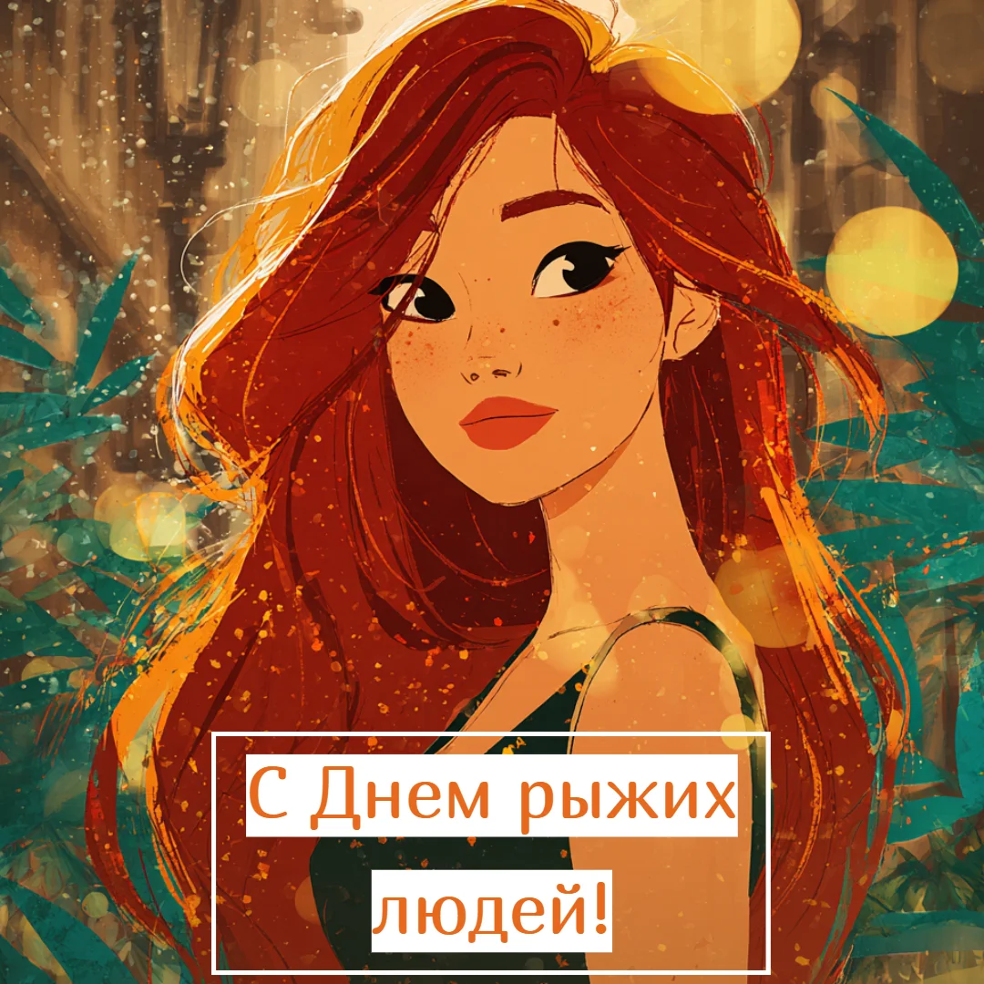 Огненный праздник: 30+ открыток для рыжих и их близких праздники, открытки, рыжие, поздравления, подборка