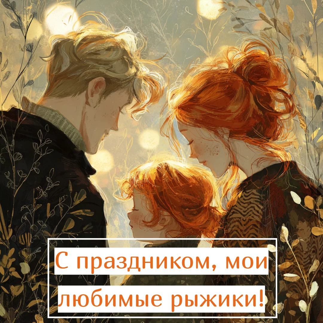 Огненный праздник: 30+ открыток для рыжих и их близких праздники, открытки, рыжие, поздравления, подборка