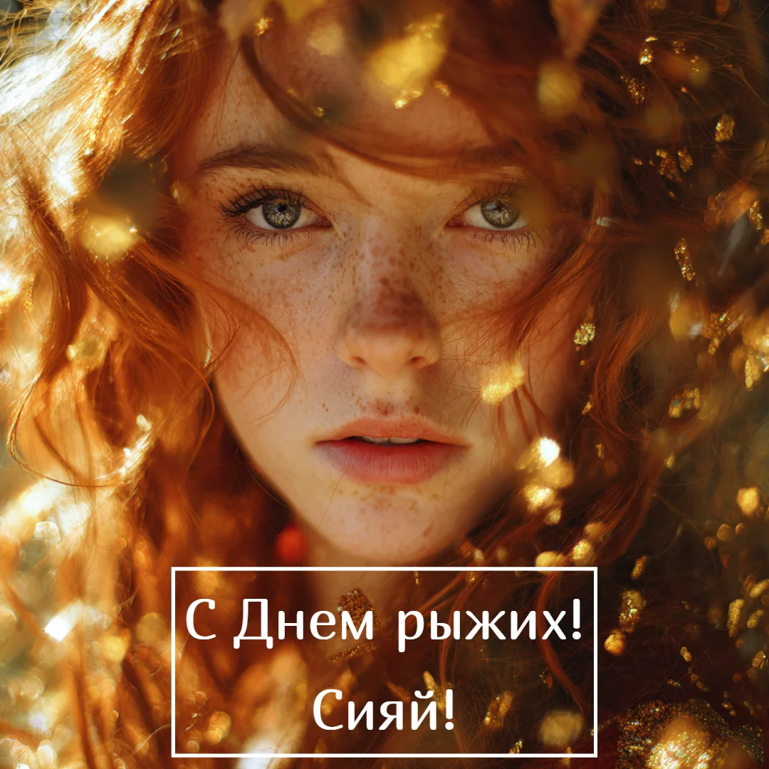 Огненный праздник: 30+ открыток для рыжих и их близких праздники, открытки, рыжие, поздравления, подборка