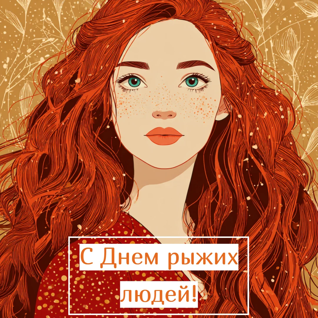 Огненный праздник: 30+ открыток для рыжих и их близких