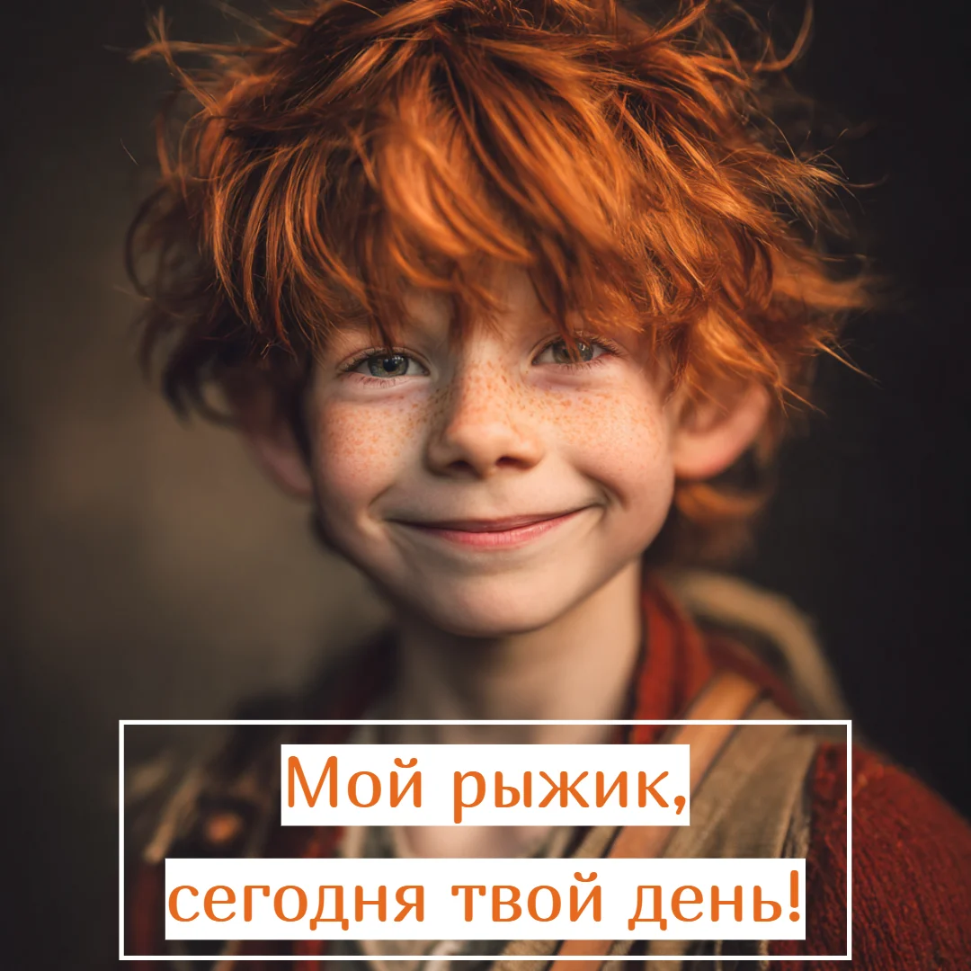 Огненный праздник: 30+ открыток для рыжих и их близких праздники, открытки, рыжие, поздравления, подборка