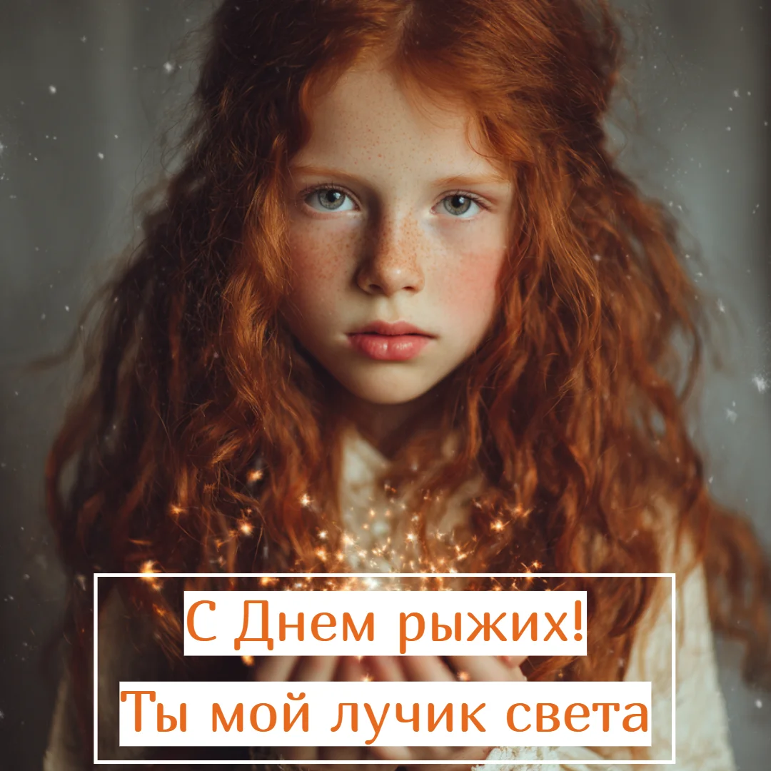 Огненный праздник: 30+ открыток для рыжих и их близких праздники, открытки, рыжие, поздравления, подборка