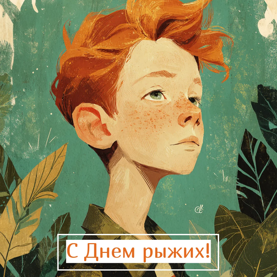 Огненный праздник: 30+ открыток для рыжих и их близких праздники, открытки, рыжие, поздравления, подборка