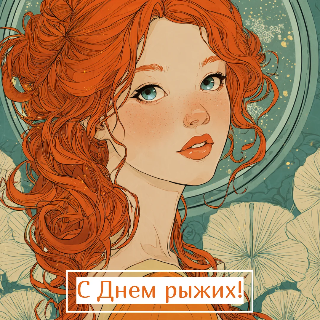 Огненный праздник: 30+ открыток для рыжих и их близких праздники, открытки, рыжие, поздравления, подборка