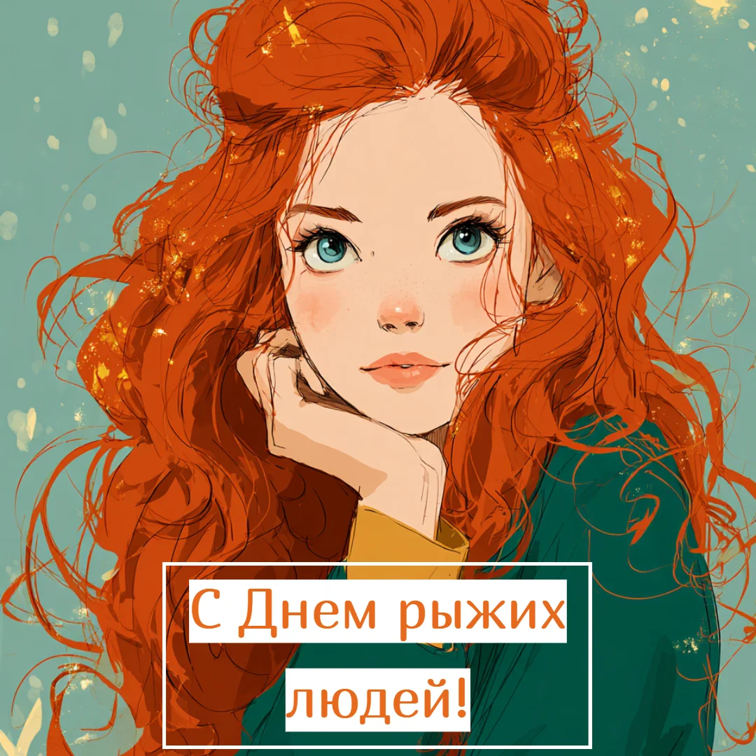 Огненный праздник: 30+ открыток для рыжих и их близких праздники, открытки, рыжие, поздравления, подборка