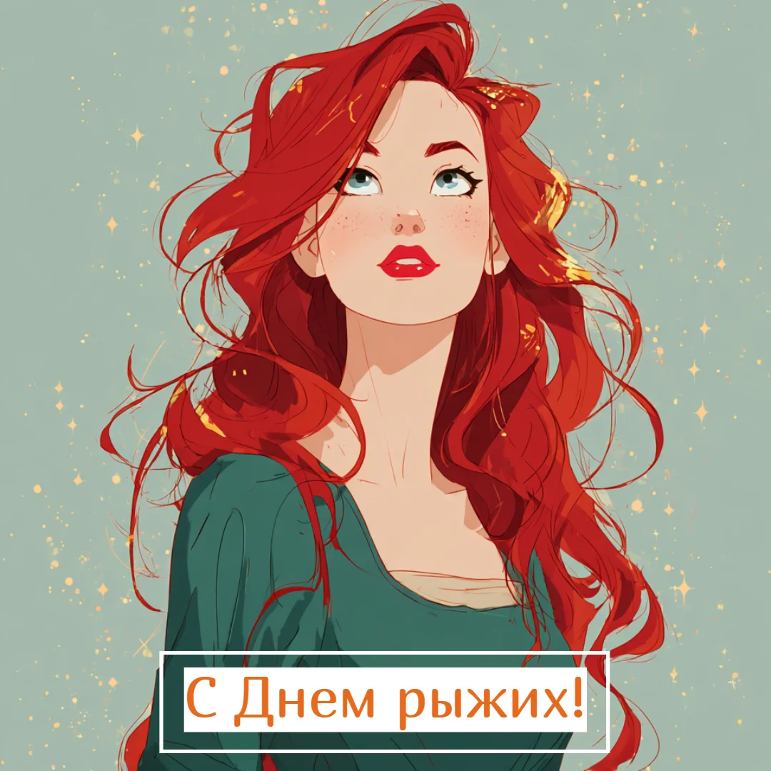 Огненный праздник: 30+ открыток для рыжих и их близких праздники, открытки, рыжие, поздравления, подборка